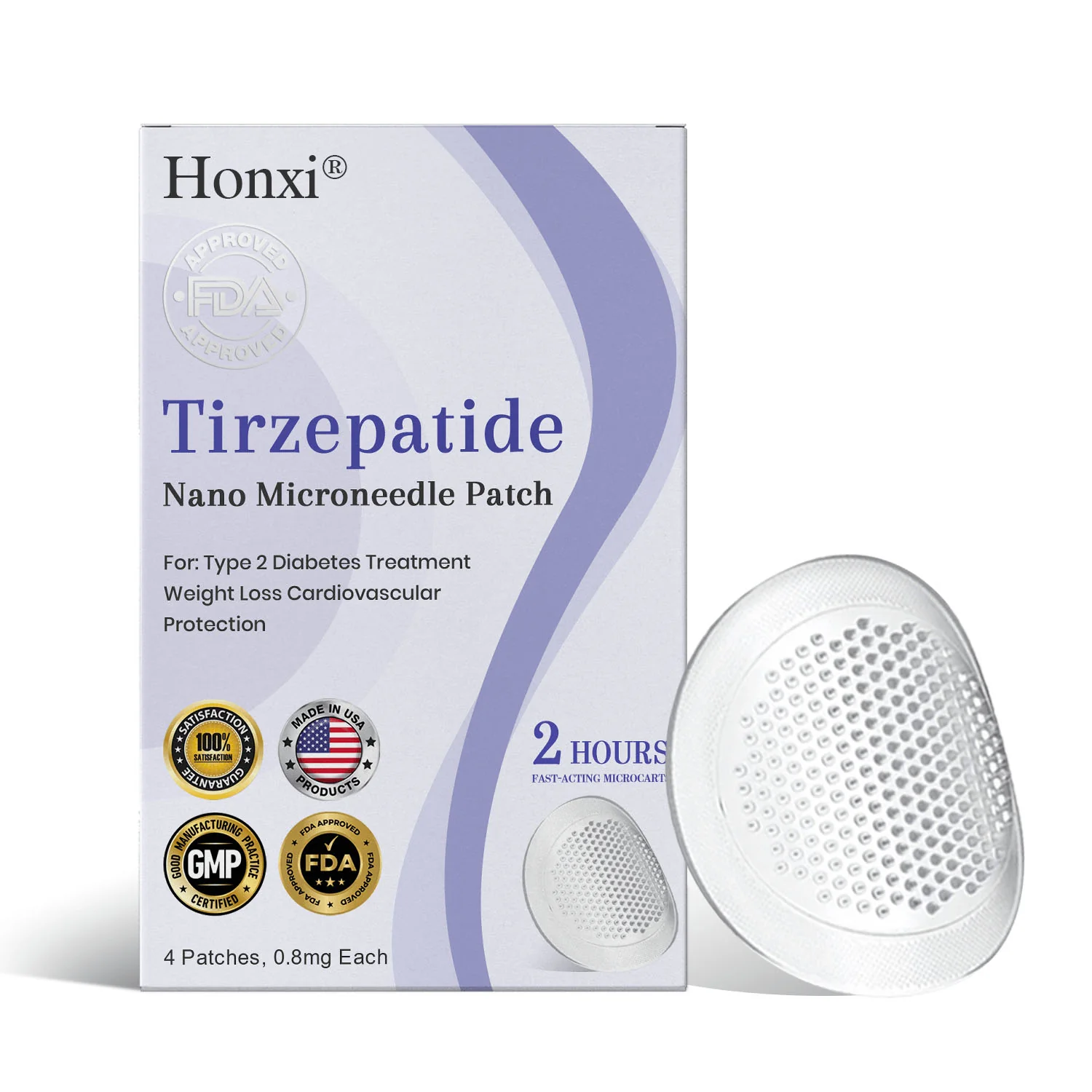Honxi® NIDDK Tirzepatide Namo Microneedle Patch image Tirzepatide Namo Microneedle Patch