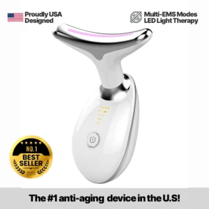 LUNA EMS RED LIGHT THERAPY FACE NECK LIFT WRINKLE REMOVER TIGHTEN MASSAGER