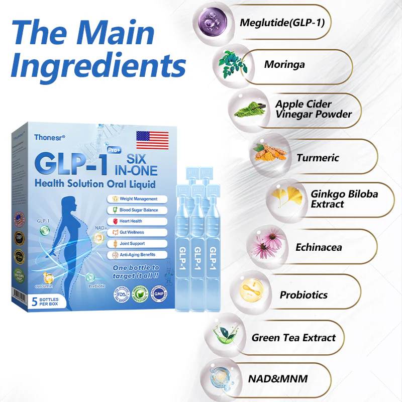 Thonesr® GLP-1 Pro+ Six in One Health Solution Oral Liquid image Thonesr® GLP-1 Pro+ Six in One Health Solution Oral Liquid