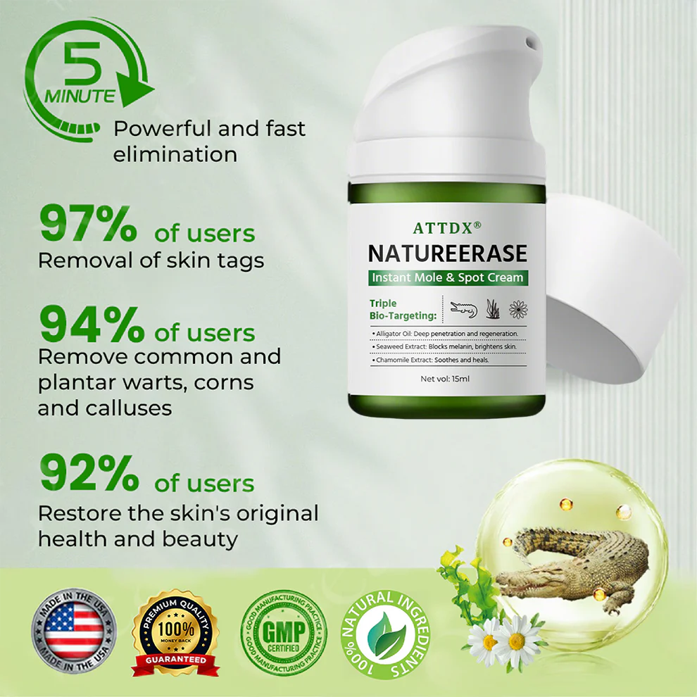 ATTDX® NatureErase Instant Alligator Oil Mole & Spot Cream image ATTDX® NatureErase Instant Alligator Oil Mole & Spot Cream