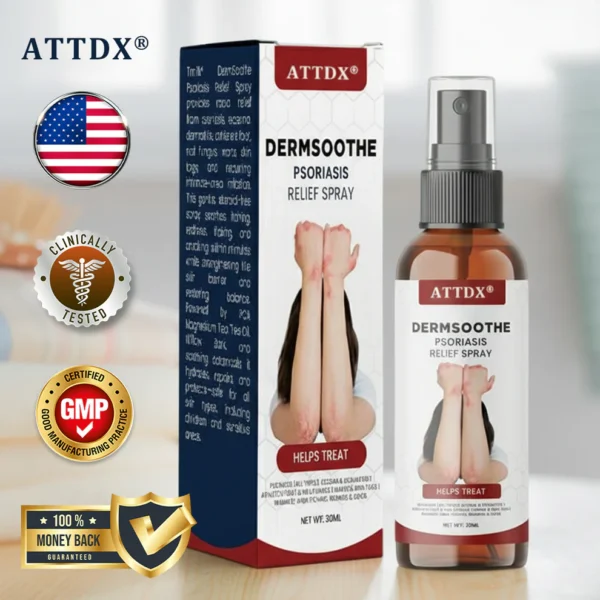 ATTDX® DermSoothe Psoriasis Relief Spray image ATTDX® DermSoothe Psoriasis Relief Spray