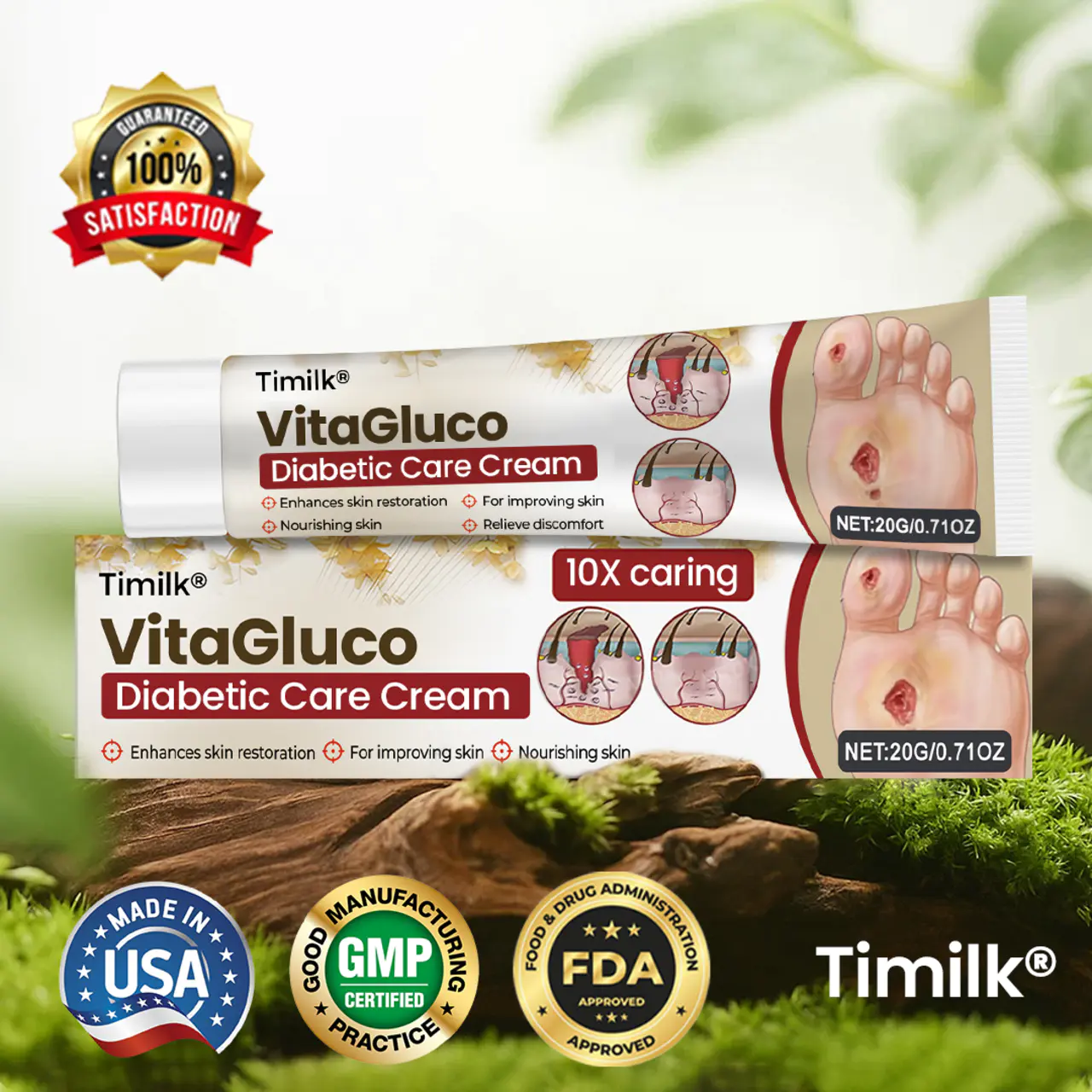 Timilk® VitaGluco Diabetic Care Cream image Timilk® VitaGluco Diabetic Care Cream